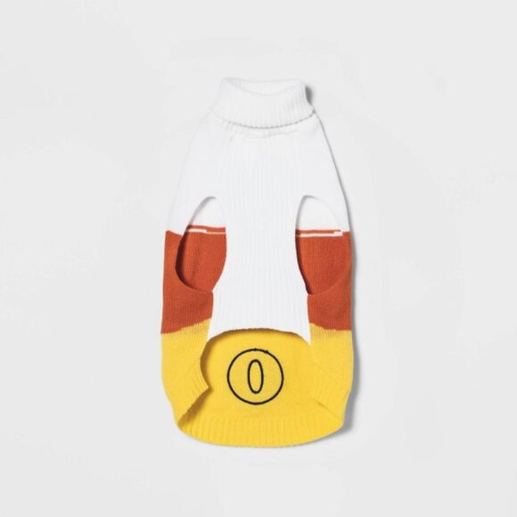 Hyde and Eek! Boutique Dog Candy Corn "BOO" Halloween Sweater Size Medium NWT - Picture 2 of 6